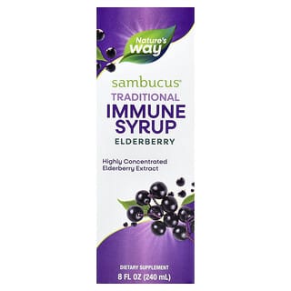 Nature's Way, Sambucus, tradiční imunitní sirup, bezinky, 50 mg, 8 fl oz (240 ml)