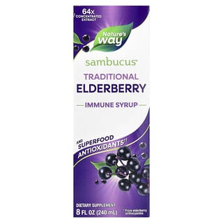 ناتشرز واي‏, Sambucus® ، شراب المناعة التقليدي ، الخمان ، 8 أونصات سائلة (240 مل)