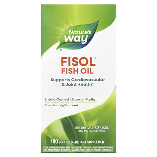 Nature's Way, Fisol, Fish Oil, 180 Softgels