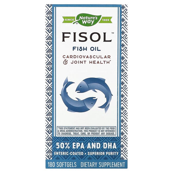 Nature's Way, Fisol，魚油，180 粒軟凝膠
