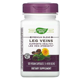 ناتشرز واي‏, Leg Veins، مزيج ممتاز، 120 كبسولة نباتية
