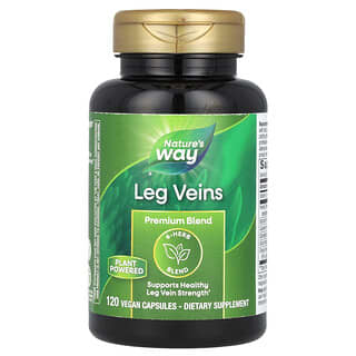 ناتشرز واي‏, Leg Veins، مزيج ممتاز، 120 كبسولة نباتية