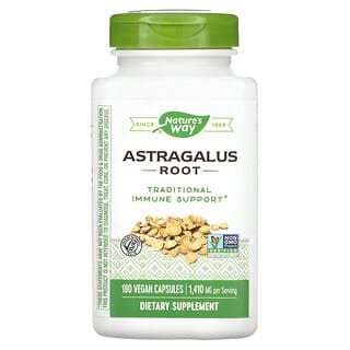 Nature's Way, Raíz de astrágalo, 470 mg, 180 cápsulas veganas