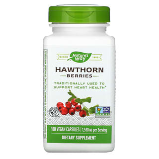 Nature's Way, Hawthorn Berries, 510 mg, 180 Vegan Capsules