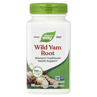Nature's Way, Wilde yamwortel, 180 veganistische capsules (350 mg per capsule)
