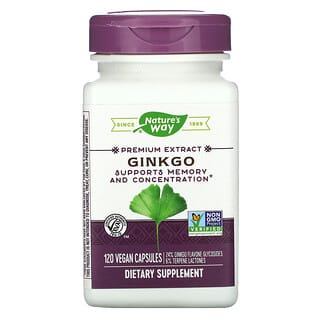 Nature's Way, Ginkgo, 120 capsules vegan
