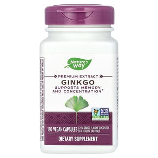 Nature's Way, Ginkgo, 120 capsules vegan