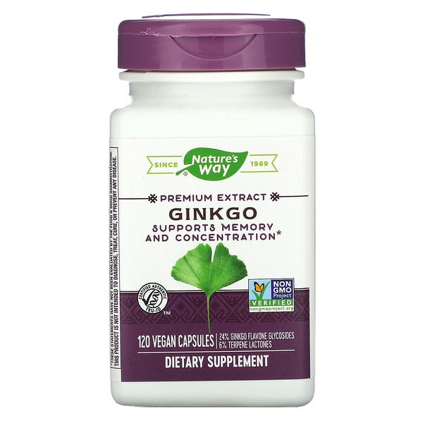 Nature's Way, Ginkgo, 120 Vegan Capsules