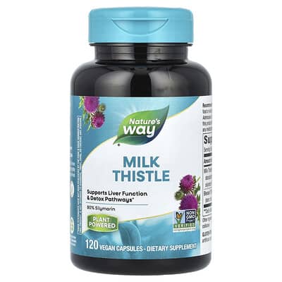 Nature's Way, Milk Thistle, Standardized, 120 Vegan Capsules