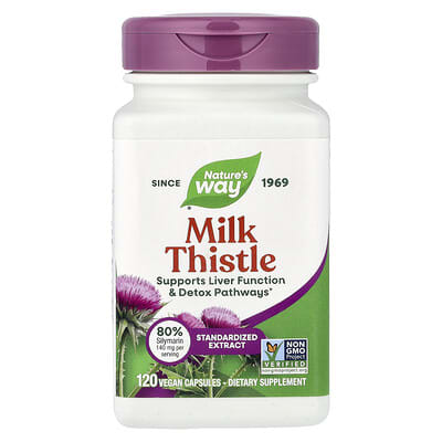 Nature's Way, Milk Thistle, Standard, 120 Vegetarian Capsules
