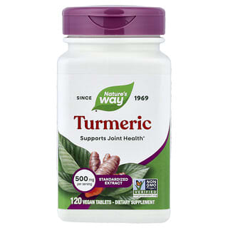 Nature's Way, Turmeric, Premium Extract, Kurkuma in Premium-Qualität, 500 mg, 120 vegane Tabletten