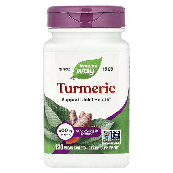 Nature's Way, Turmeric, 500 mg, 120 Vegan Tablets