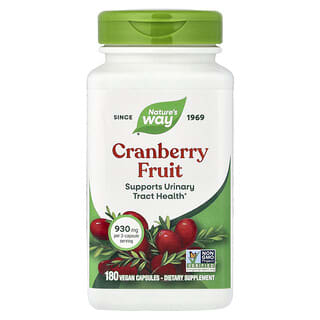 Nature's Way, Arándano rojo, 180 cápsulas veganas (465 mg por cápsula)