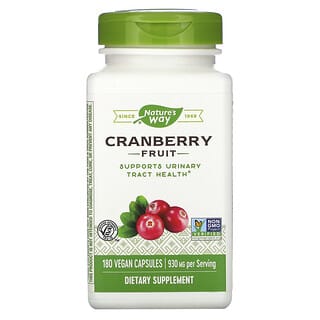Nature's Way, Fruta Cranberry, 465 mg, 180 Cápsulas Veganas