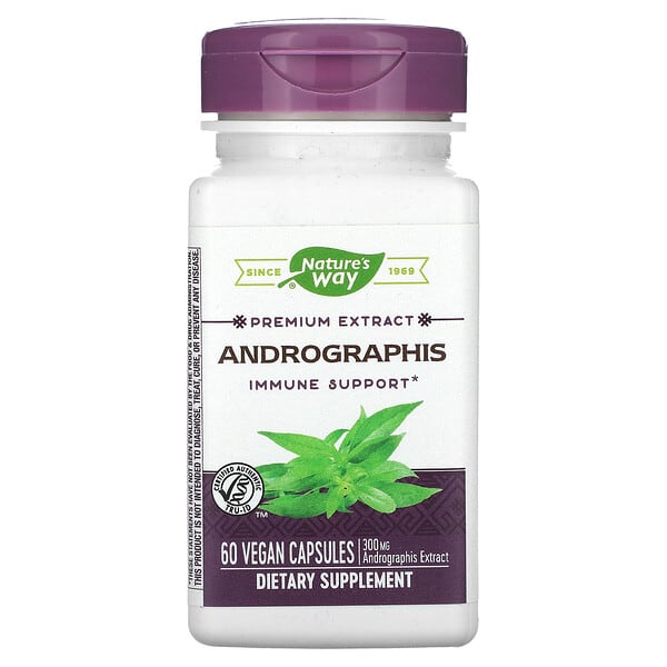 Nature's Way, Andrographis, 300 mg, 60 vegane Kapseln