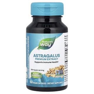 Nature's Way, Astrágalo, Extracto prémium, 250 mg, 60 cápsulas veganas
