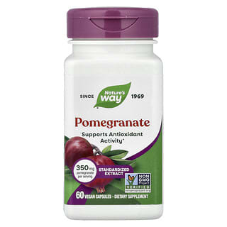 Nature's Way, Extrato Premium, Romã, 350 mg, 60 Cápsulas Veganas