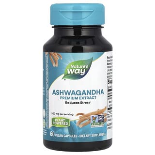 Nature's Way, Ashwagandha, 500 mg, 60 vegane Kapseln