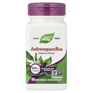 Nature's Way, Ashwagandha, 500 mg, 60 vegane Kapseln