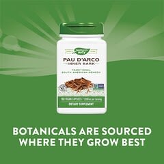 Nature's Way, Pau d'Arco, Inner Bark, 545 mg, 180 Vegan Capsules