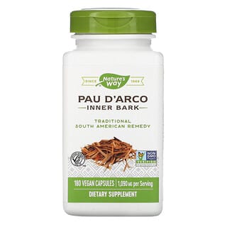 Nature's Way, Pau d'Arco, Inner Bark, 545 mg, 180 Vegan Capsules
