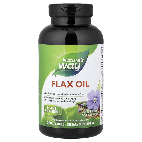 Nature's Way Flax Oil, 200 Softgels