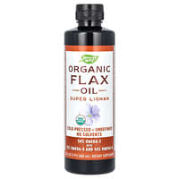 Nature's Way, Organic Flax Oil, Bio-Leinöl, Super-Lignan, 480 ml (16 fl. oz.)