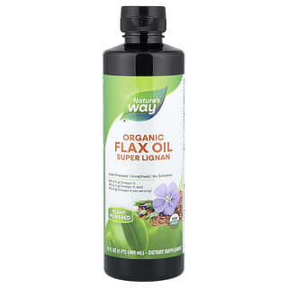 Nature's Way, Organic Flaxseed Oil, Super Lignan, 16 fl oz (480 ml)