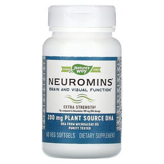 Nature's Way, Neurominas, 200 mg, 60 cápsulas blandas vegetales