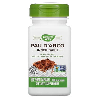 Nature's Way, Pau D'Arco Inner Bark, 545 mg, 100 Vegan Capsules