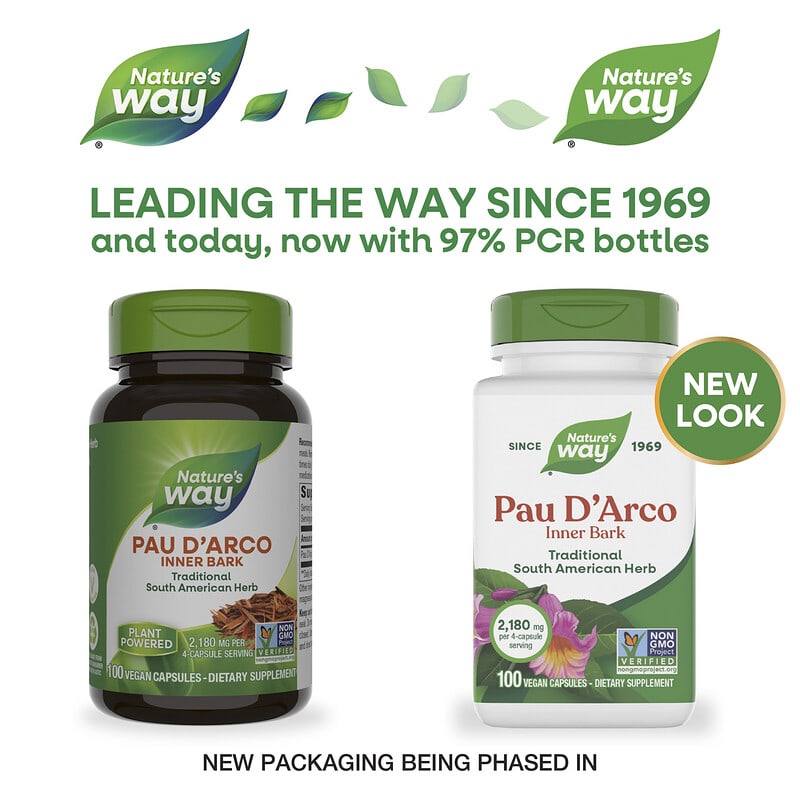 Купить Natures Way, кора муравьиного дерева, 545 мг, 100 веганских капсул