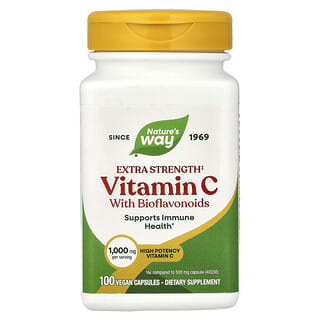 Nature's Way, Vitamina C con bioflavonoides, 1000 mg, 100 cápsulas veganas