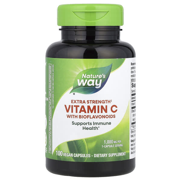 Vitamin C With Bioflavonoids, 1,000 mg, 100 Vegan Capsules