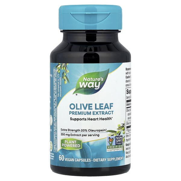 Premium Extract, Olive Leaf, 60 Vegan Capsules