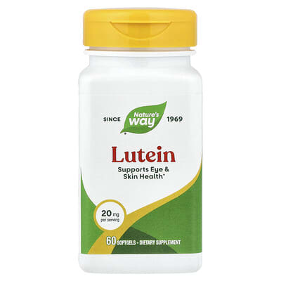 Nature's Way, Lutein, 20 mg, 60 Softgels