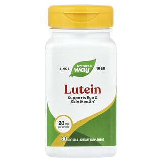Nature's Way, Luteína 20 mg, 60 cápsulas blandas