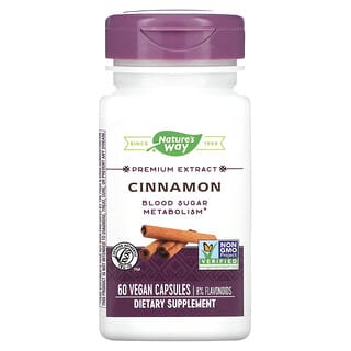 Nature's Way, Cinnamon, Premium Extract, 60 Vegan Capsules