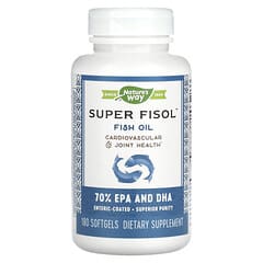 Nature's Way, Super Fisol, рыбий жир, 180 мягких таблеток