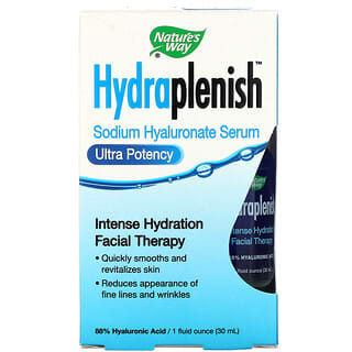 Nature's Way, Hydraplenish, Sérum hyaluronique au sodium, Ultra efficacité, 30 ml