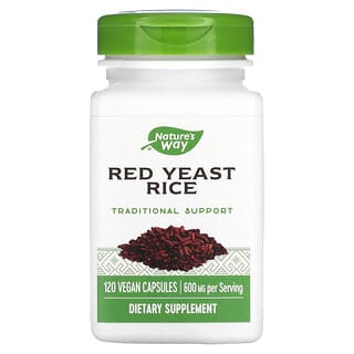 Nature's Way, Arroz de levadura roja, 600 mg, 120 cápsulas veganas