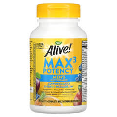 ناتشرز واي‏, Alive! Max3 Potency، متعدد الفيتامينات للرجال، 90 قرص