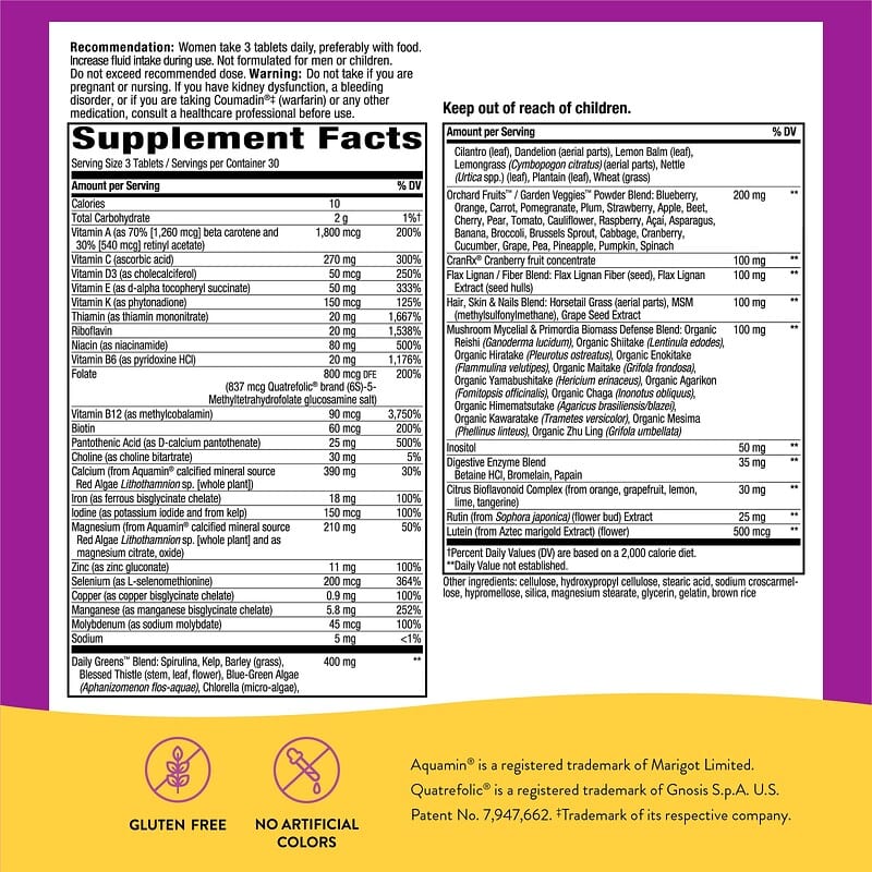 Nature's Way, Alive! Max3 Potency, Women's Multivitamin, 90 Tablets