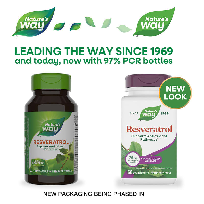iHerb サプリ/レスベラトロール、イノシトール レスベラトロール1000、60粒（1粒あたり500mg）