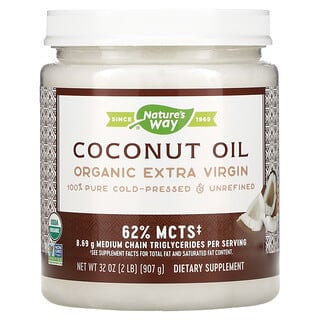 Nature's Way, Organic Coconut Oil, Extra Virgin, 32 oz (907 g)