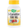 L-카르니틴, 500 mg, 60 식물성 캡슐