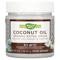 Nature's Way, Organic Coconut Oil, Extra Virgin, 16 oz (453 g)