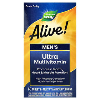 Nature's Way, Alive!®, Men's Ultra Multivitamin, 60 Tablets