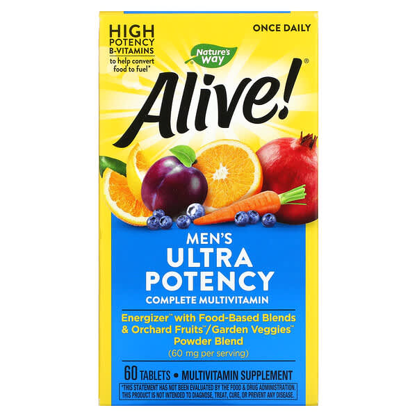 Nature's Way, Alive! Once Daily, Men's Multi-Vitamin, 60 Tablets