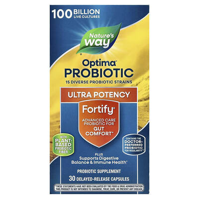 Nature's Way, Fortify®, Optima® Probiotic, 30 Delayed-Release Capsules