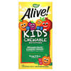 Nature's Way, Alive! Kid's Chewable Multivitamin, Multivitaminkautabletten für Kinder, Orange und Beere, 120 Kautabletten